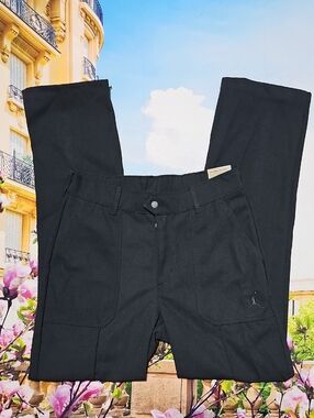 Jordan Woven High Waist Zippered Ankle Pleated Pants Size Small New